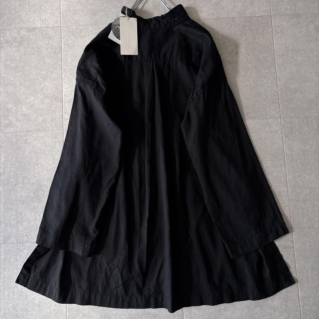 新品未使用タグ付✨️2,3万 ネストローブ リネンスタンドカラージャケット 黒