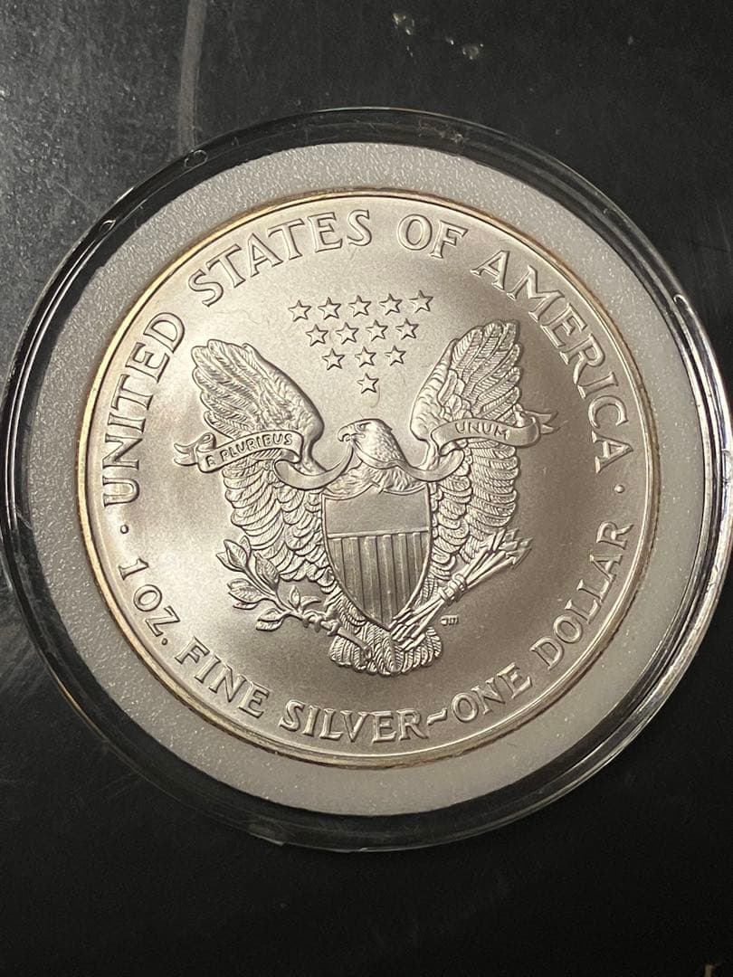 2001年 アメリカンイーグル$1銀貨 ケース入り