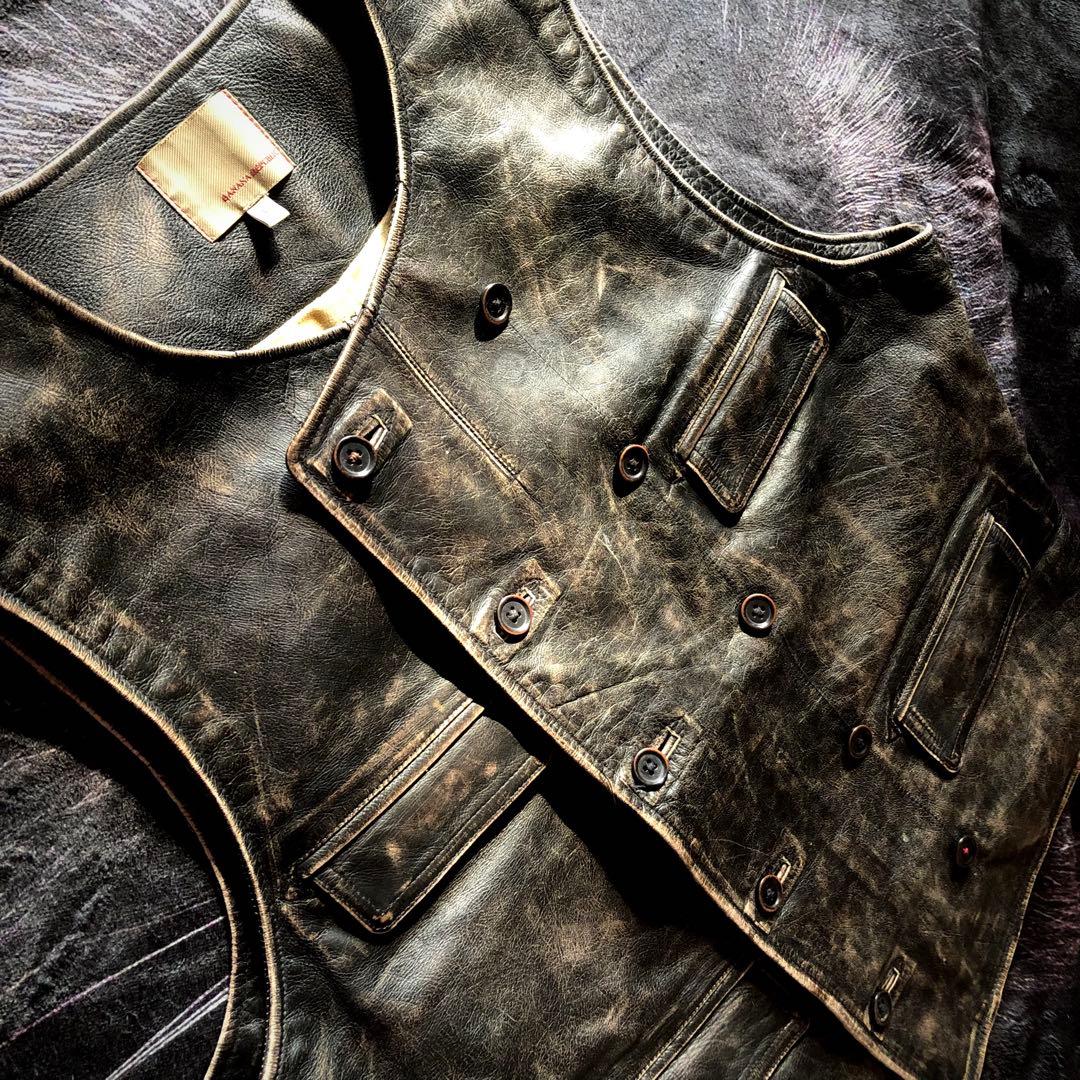 ジャケット・アウター BANANA REPUBLIC Leather Vest