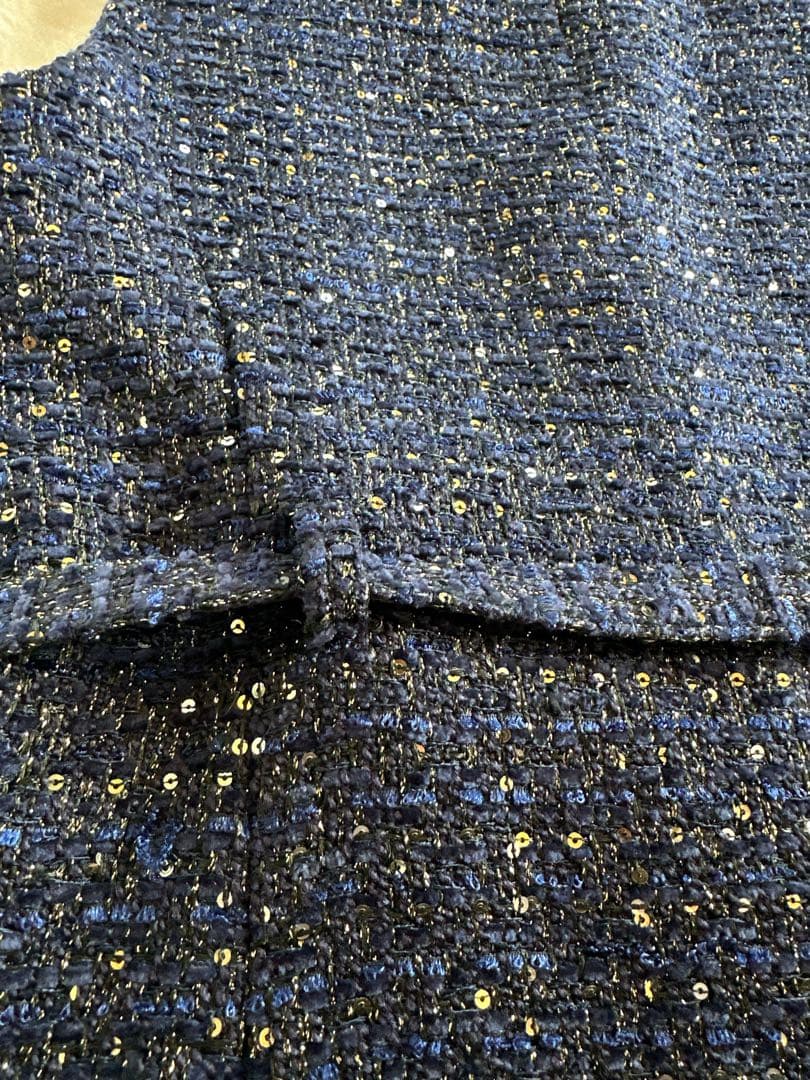 ✨美品❤️✨ZARA テクスチャーベスト ジレ ツイード ベルト 金ボタン M