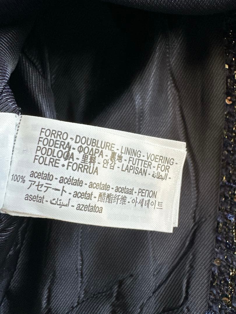 ✨美品❤️✨ZARA テクスチャーベスト ジレ ツイード ベルト 金ボタン M