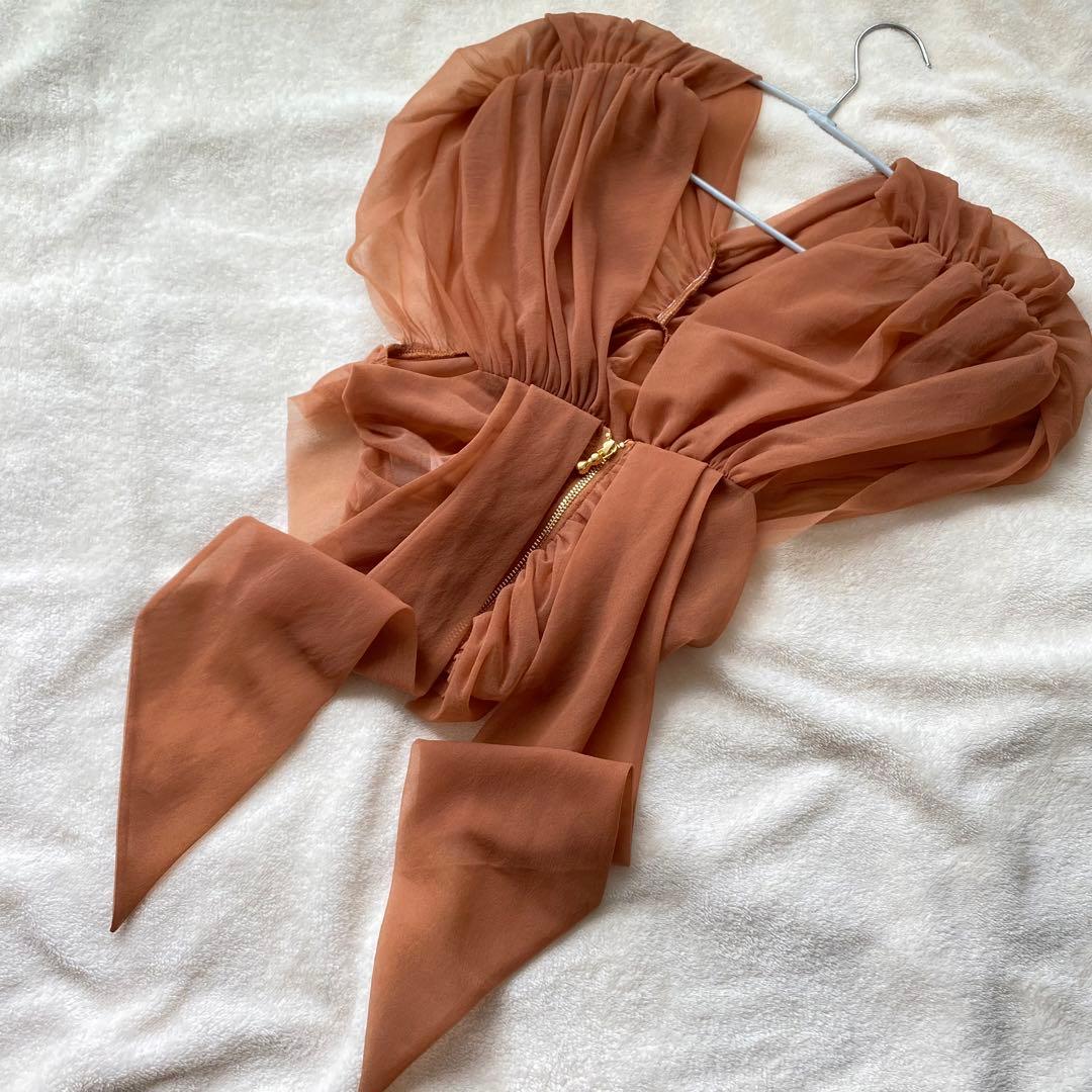 FETICO フェティコ GATHERED SHEER TOP シアートップ
