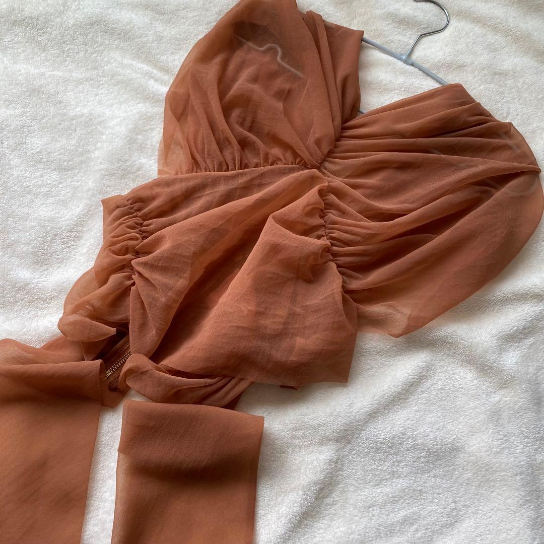 FETICO フェティコ GATHERED SHEER TOP シアートップ