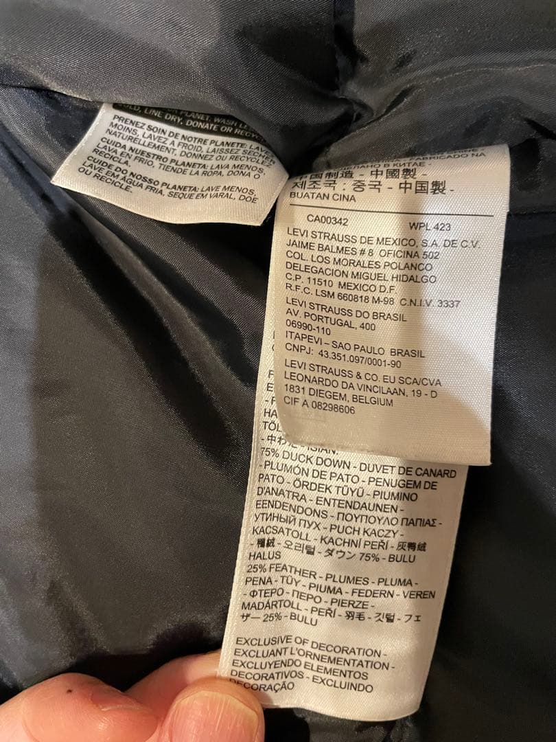 Levi's デニムダウンジャケット M