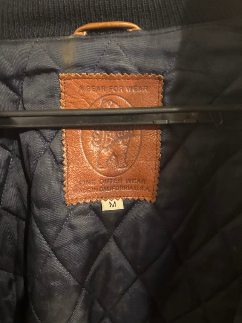 【USA製】Golden Bear ゴールデンベア スタジャン 本革 Mサイズ
