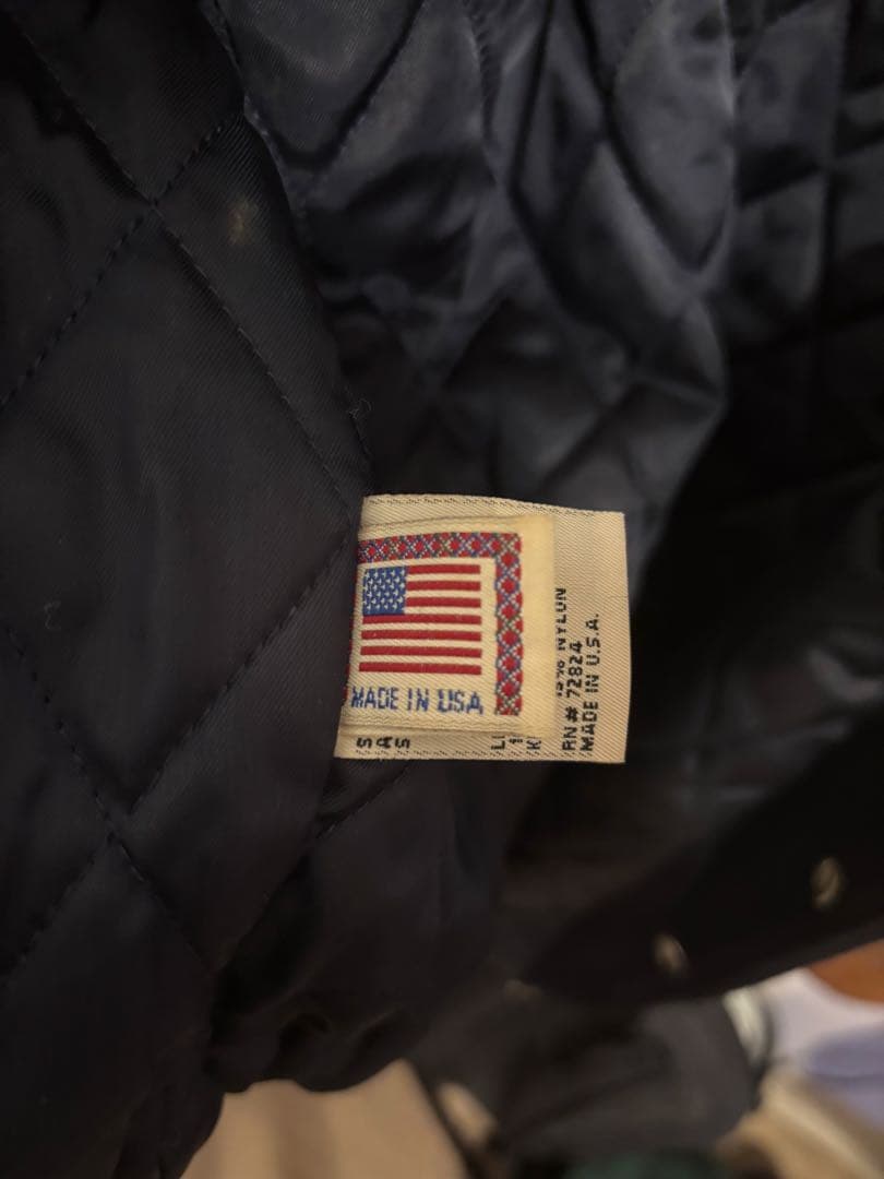 【USA製】Golden Bear ゴールデンベア スタジャン 本革 Mサイズ