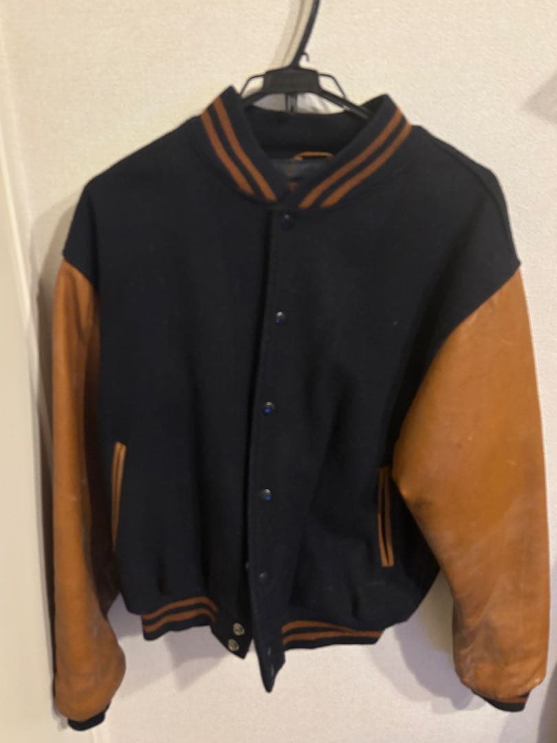 【USA製】Golden Bear ゴールデンベア スタジャン 本革 Mサイズ