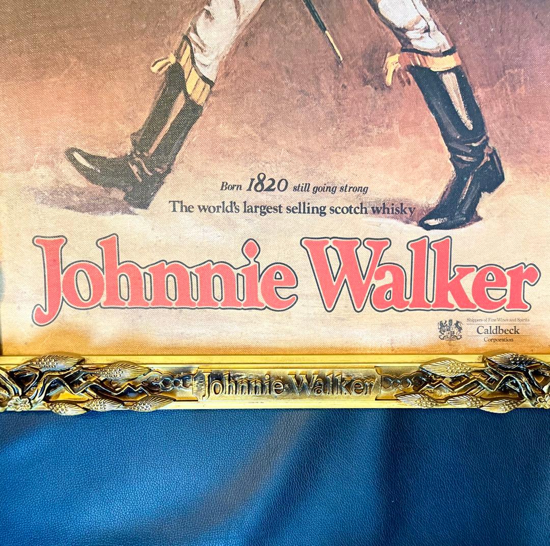 【非売品】Johnnie Walker ジョニーウォーカー 額装 油絵風　看板
