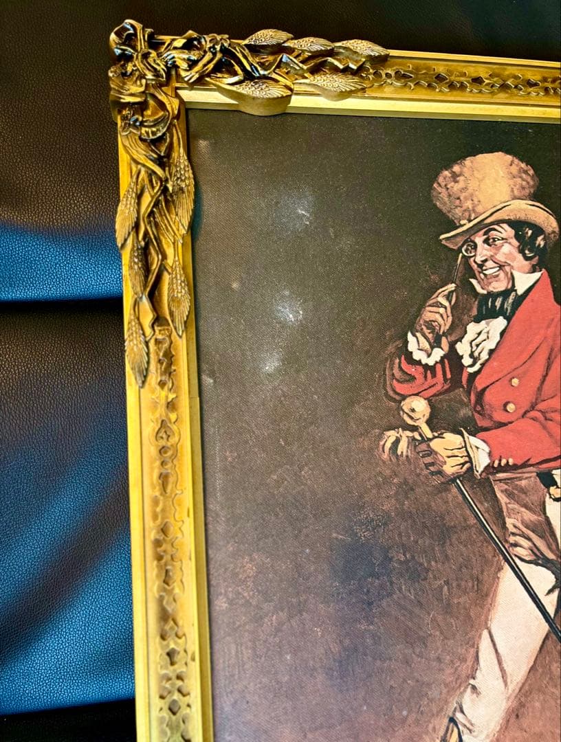 【非売品】Johnnie Walker ジョニーウォーカー 額装 油絵風　看板
