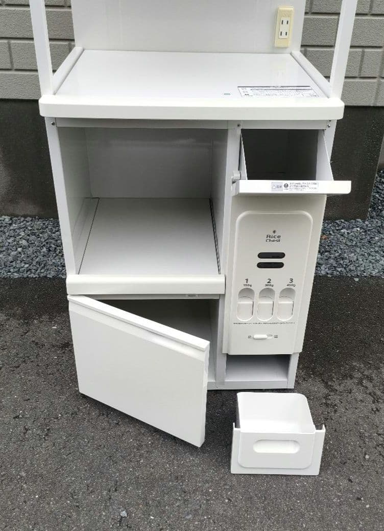 エムケー精工 キッチン収納庫 SK-206 レンジ台 米びつ付