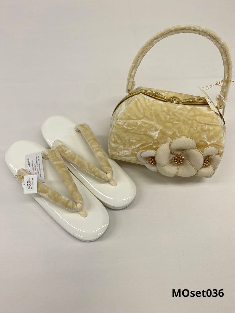 沙織 草履バッグセット Lサイズ スエード 振袖 袴向き 新品未使用品