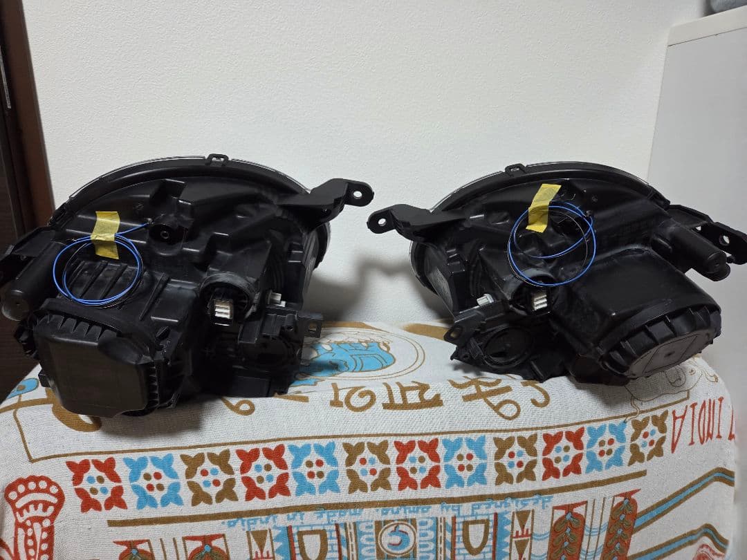 N-ONE JG12 インナーブラックLED加工 ヘッドライト　ハロゲン左右