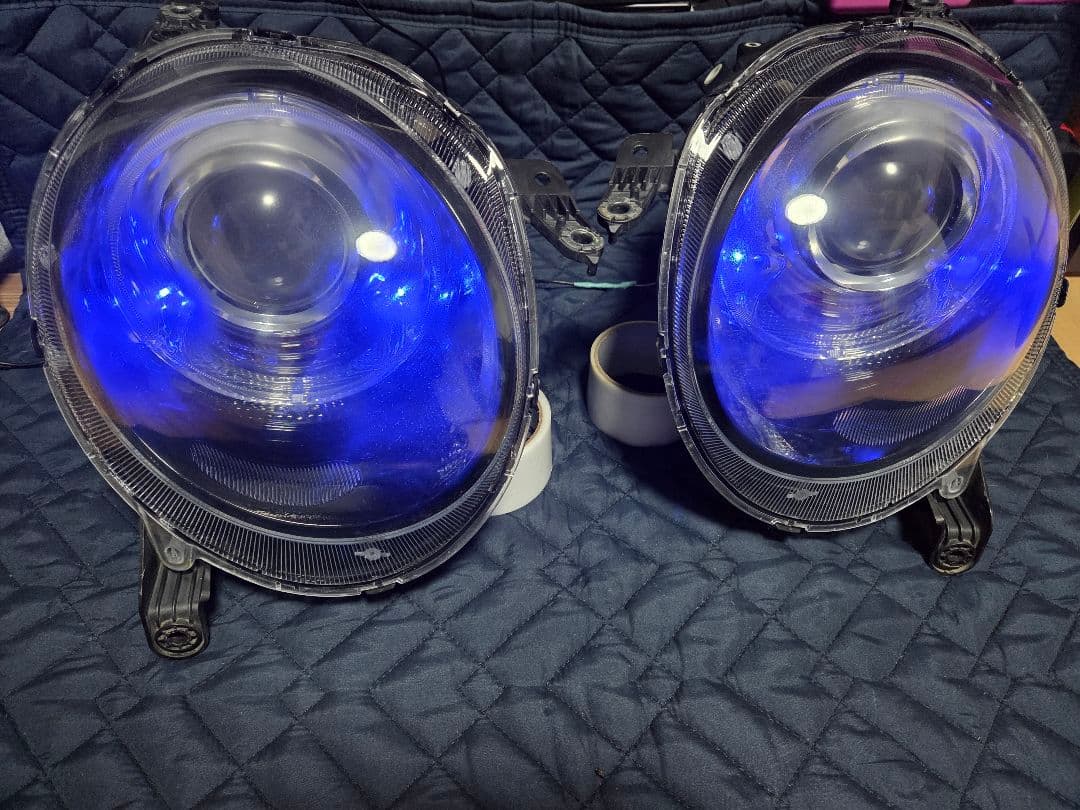 N-ONE JG12 インナーブラックLED加工 ヘッドライト　ハロゲン左右