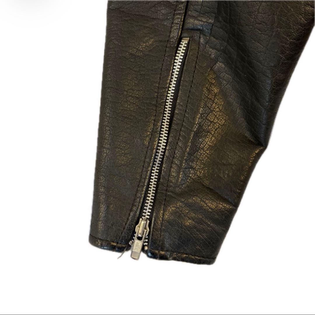 Wilsons Leather ダブルライダースジャケット ブラック M