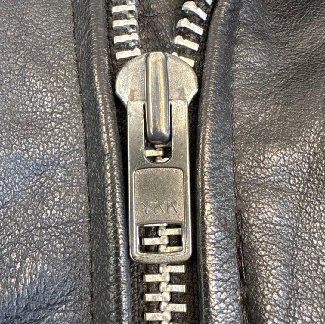 Wilsons Leather ダブルライダースジャケット ブラック M