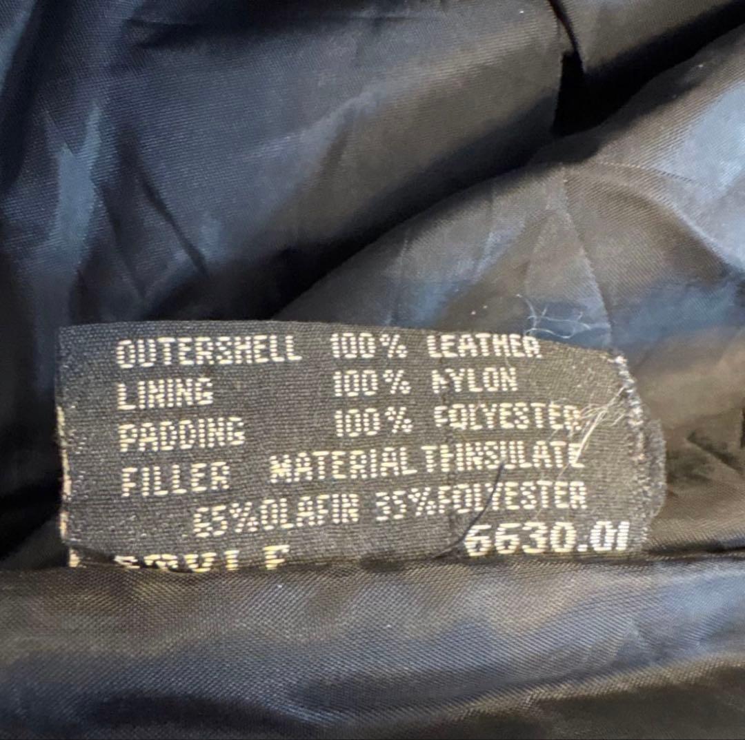 Wilsons Leather ダブルライダースジャケット ブラック M