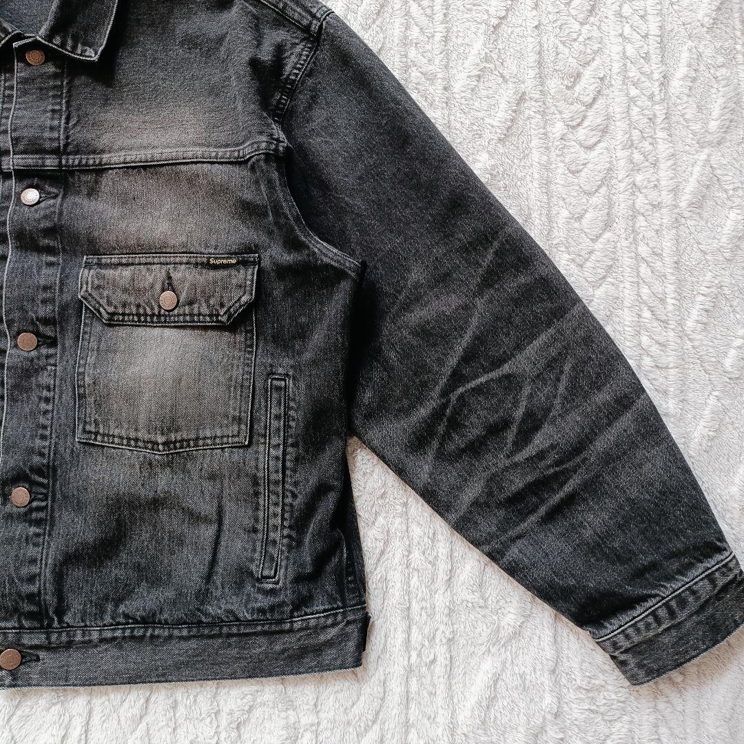 ジャケット・アウター Supreme Distressed Selvedge Trucker L