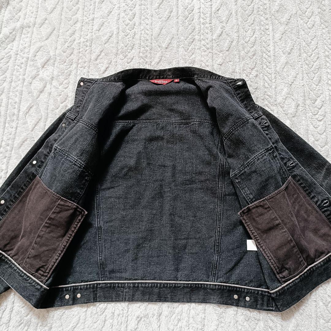 ジャケット・アウター Supreme Distressed Selvedge Trucker L