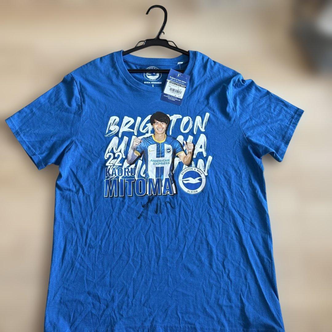 Brighton 三笘選手直筆サイン入り Tシャツ S