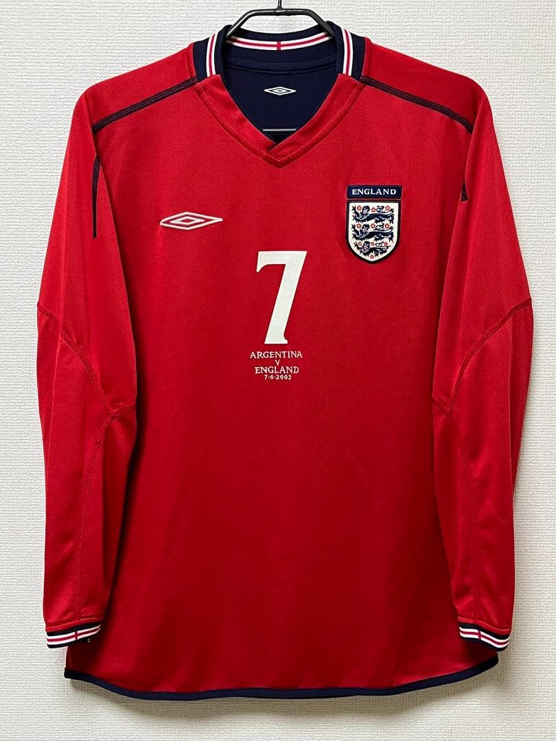 【正規品】2002イングランド代表 アルゼンチン戦マッチデイ ベッカム アンブロ