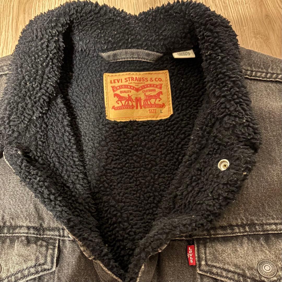Levi's リーバイス シェルパボア ブラックLサイズ