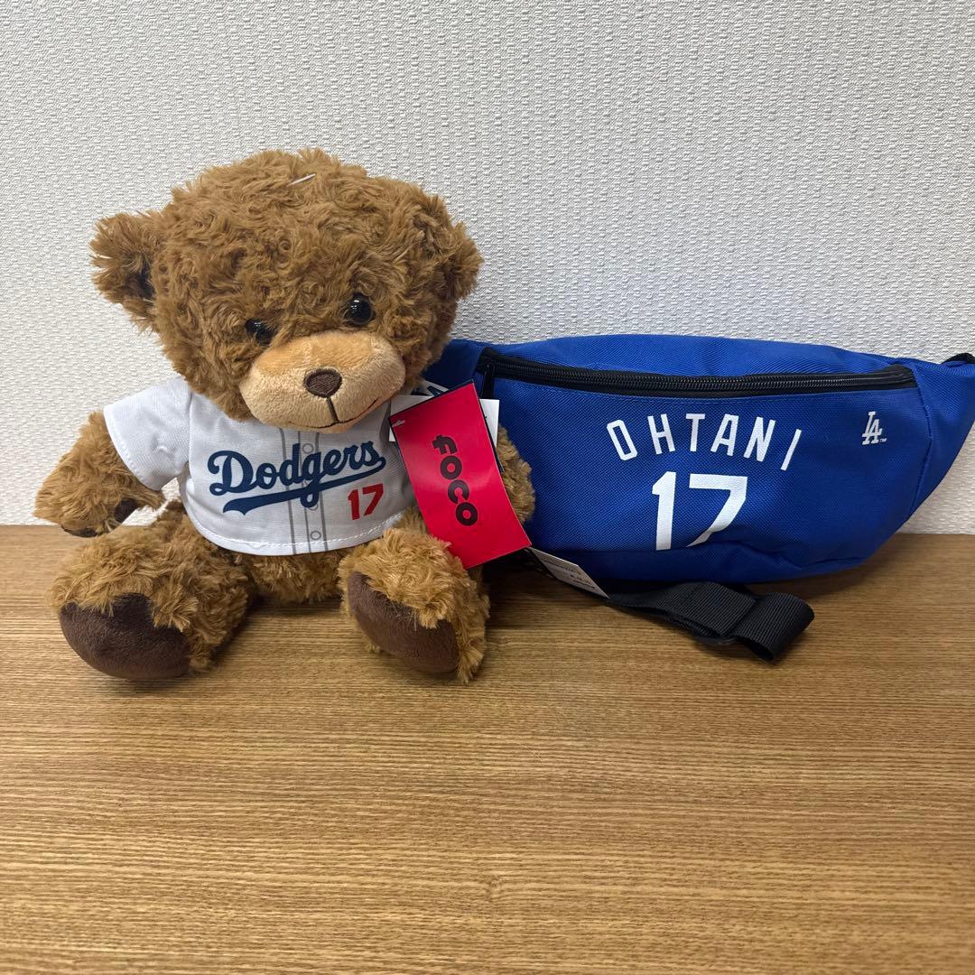 OHTANI 17 ウエストバッグ&大人気大谷翔平テディベアのお買得セット販売