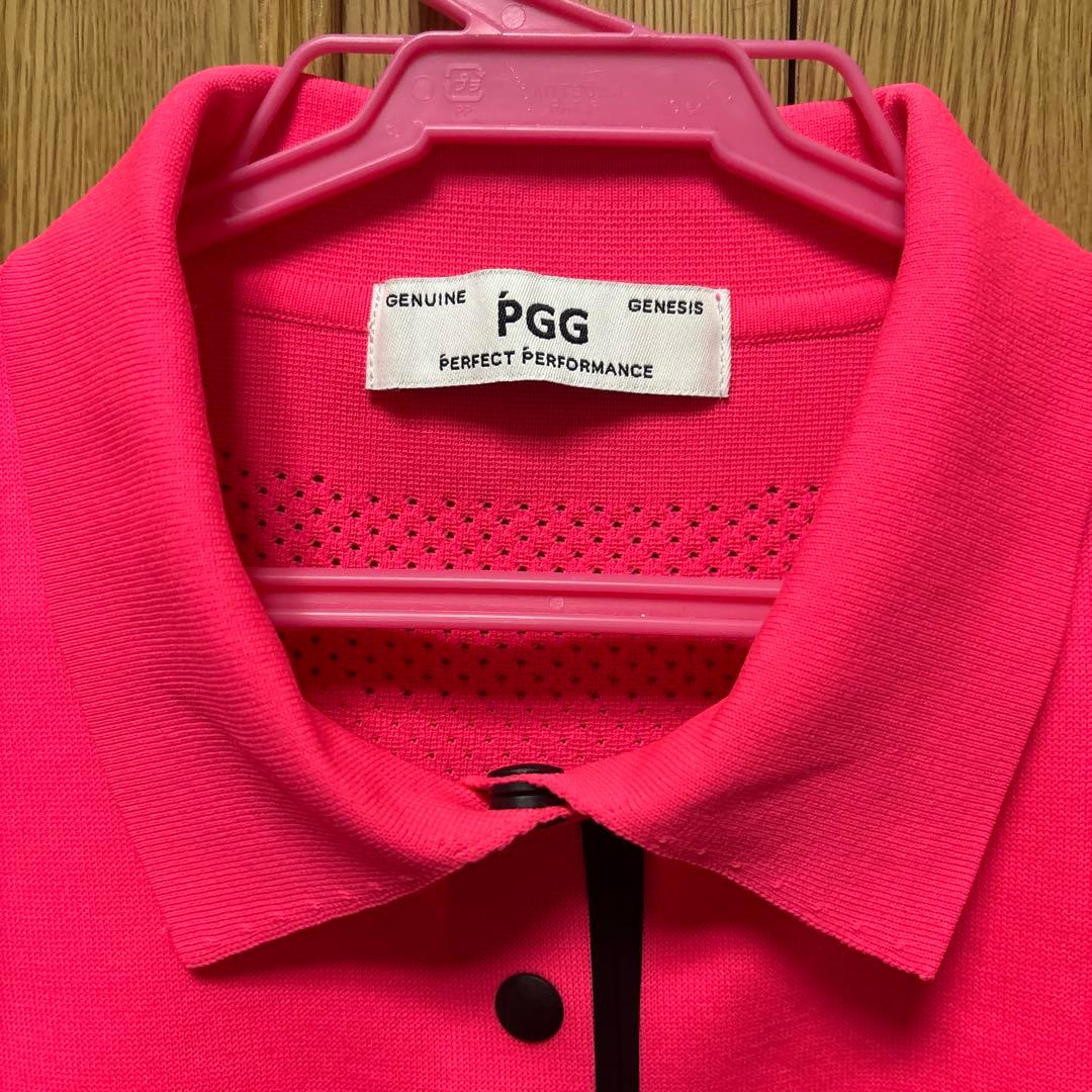 美品！PGG 蛍光ピンクノースリーブ パーリーゲイツ
