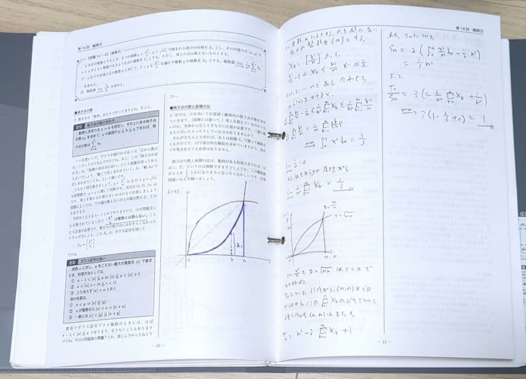 鉄緑会 高2数Ⅲ 授業冊子