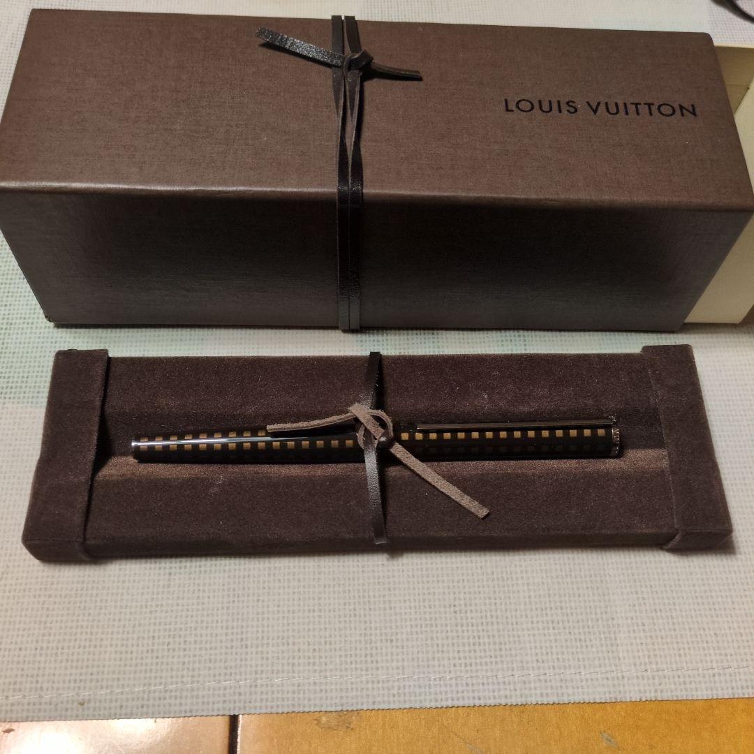 LOUIS VUITTON ダミエジェットラックボールペン ブラック✕ブラウン色