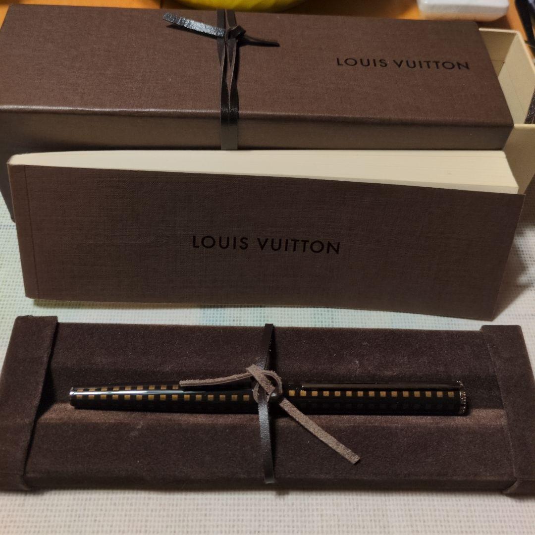 LOUIS VUITTON ダミエジェットラックボールペン ブラック✕ブラウン色