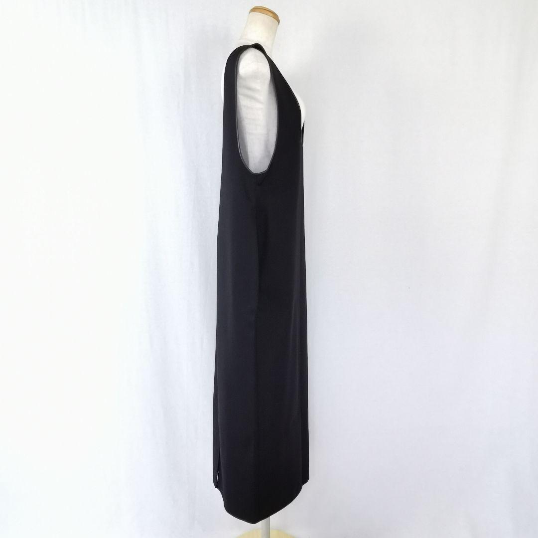 極美品 タグ付き Uneck Piping Dress