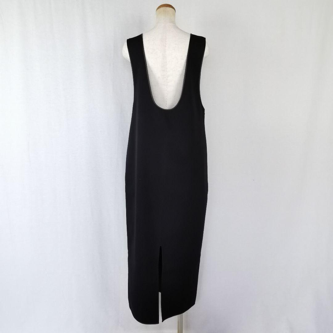 極美品 タグ付き Uneck Piping Dress