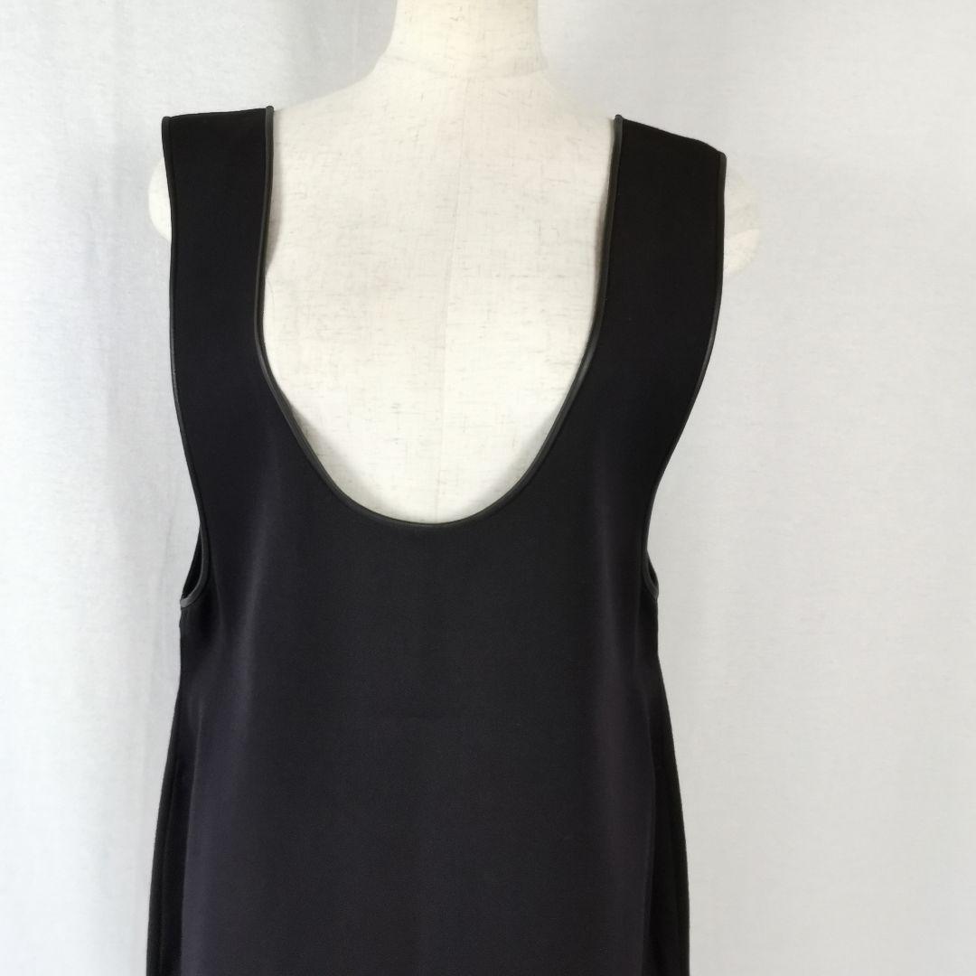 極美品 タグ付き Uneck Piping Dress