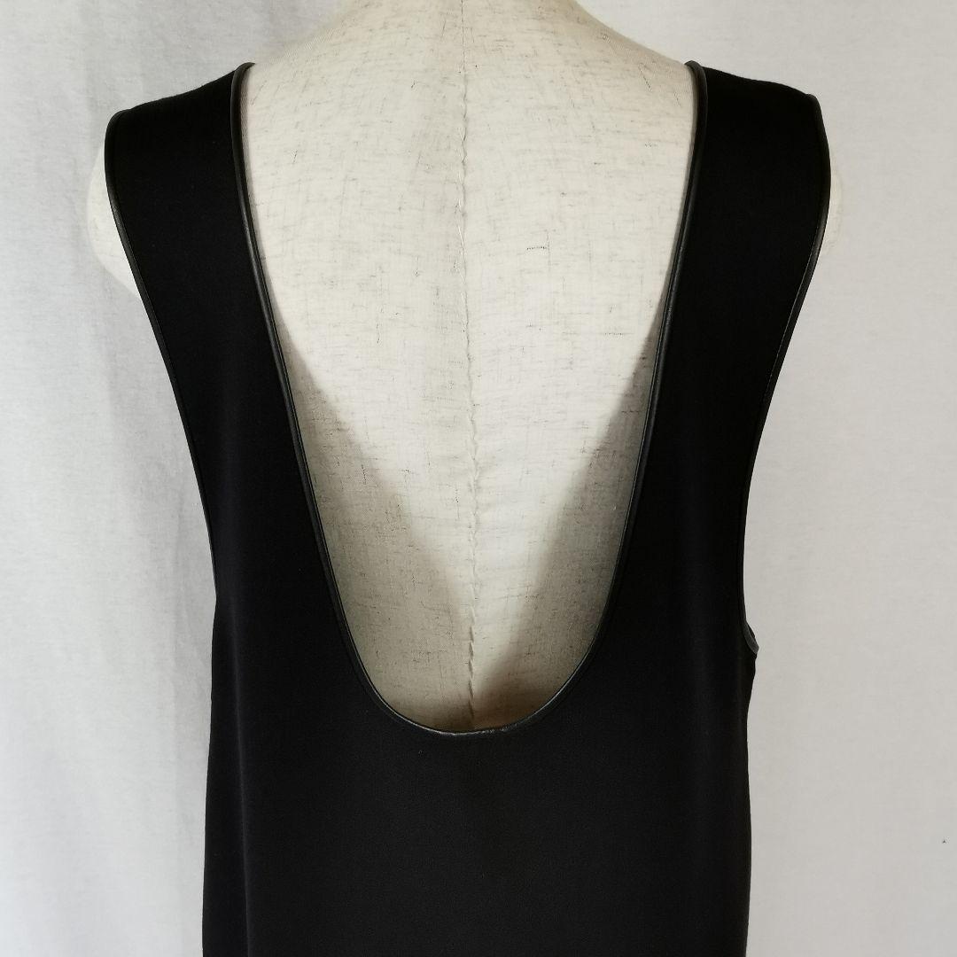 極美品 タグ付き Uneck Piping Dress