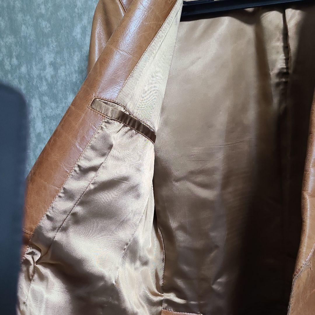 United arrows cow leather テーラードジャケット　茶