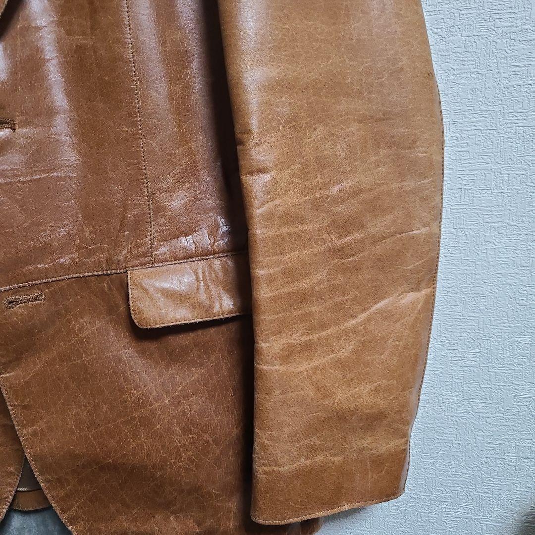 United arrows cow leather テーラードジャケット　茶
