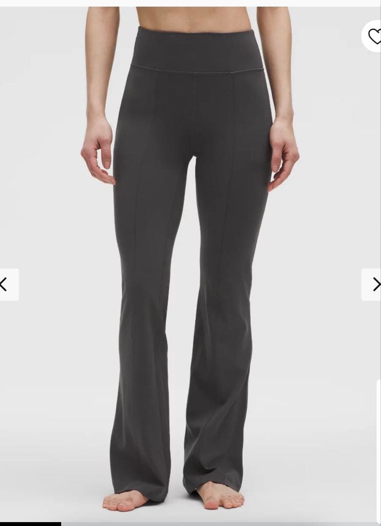 lululemon グルーヴ　フレアパンツ　カーキ　ポケット　アジア　Sサイズ