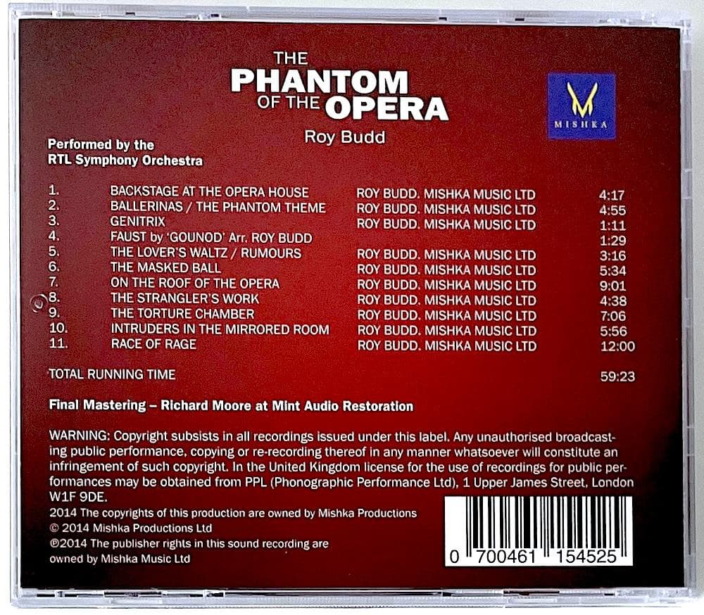 美品 限定盤 CD オペラの怪人 オリジナル・サウンドトラック ロイ・バッド