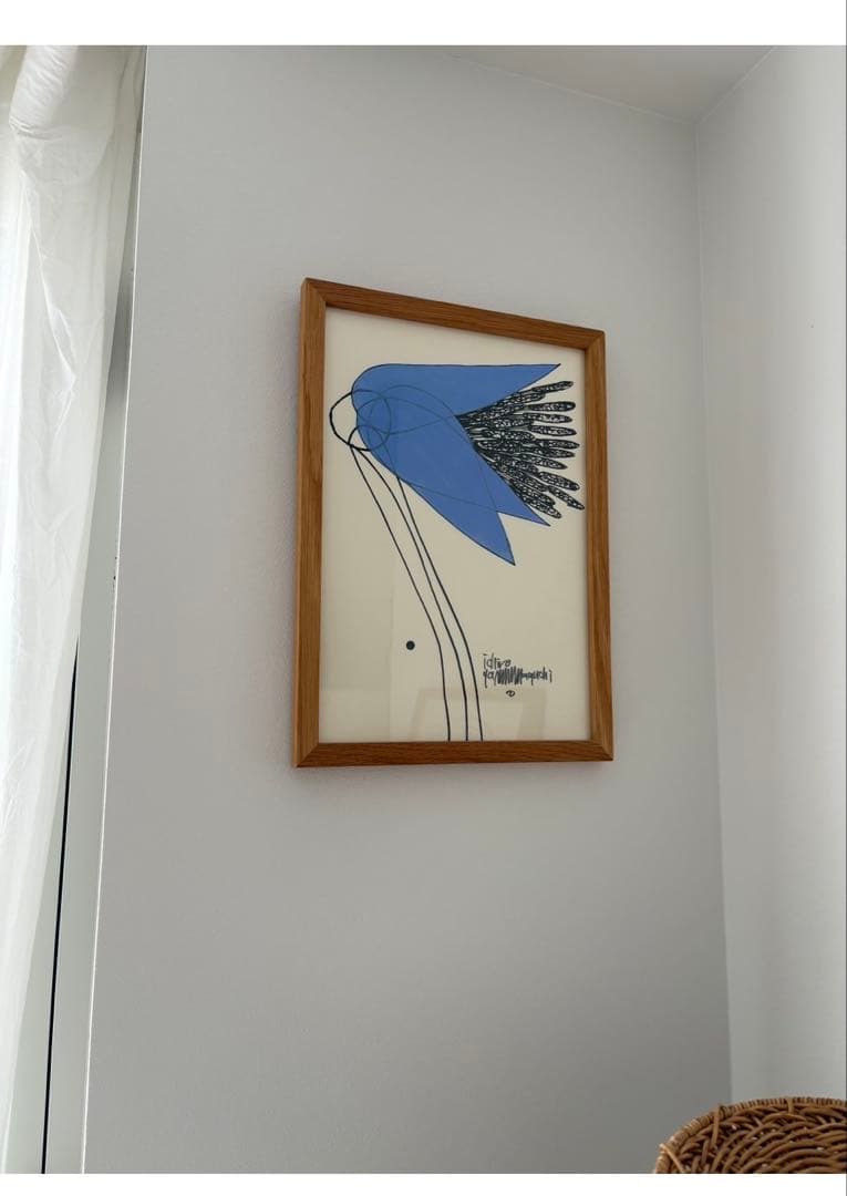 ♡週末までsale♡ blue 花♡ 山口一郎　原画　絵
