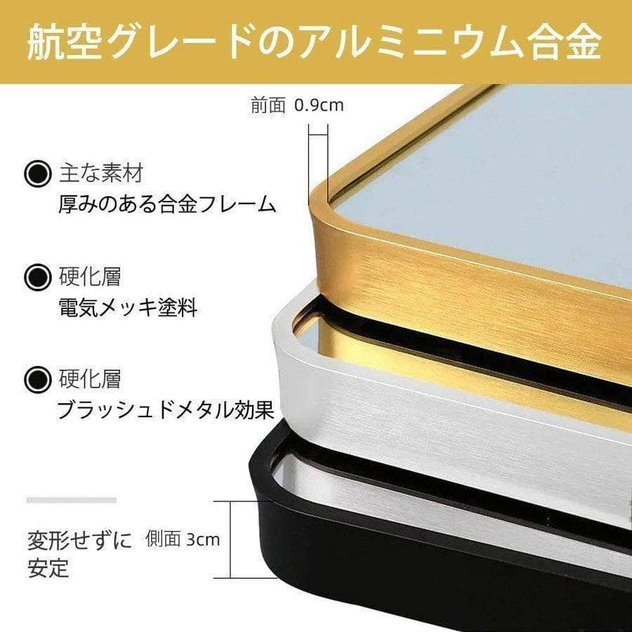 スタンドミラー おしゃれ 160cm*50cm 全身鏡 姿見 壁掛け 黒704