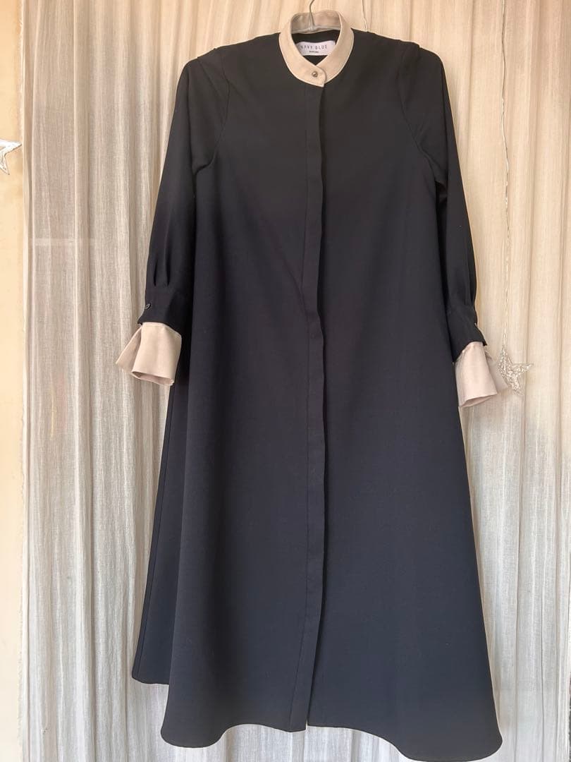 SHIPS セレモニー　長袖シャツワンピース ONE SIZE