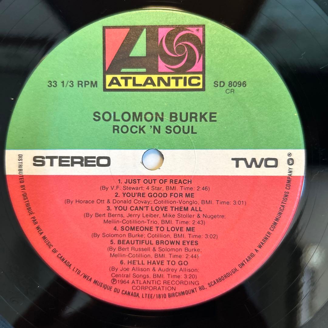 洋楽 Solomon Burke Rock 'N Soul CAN LP