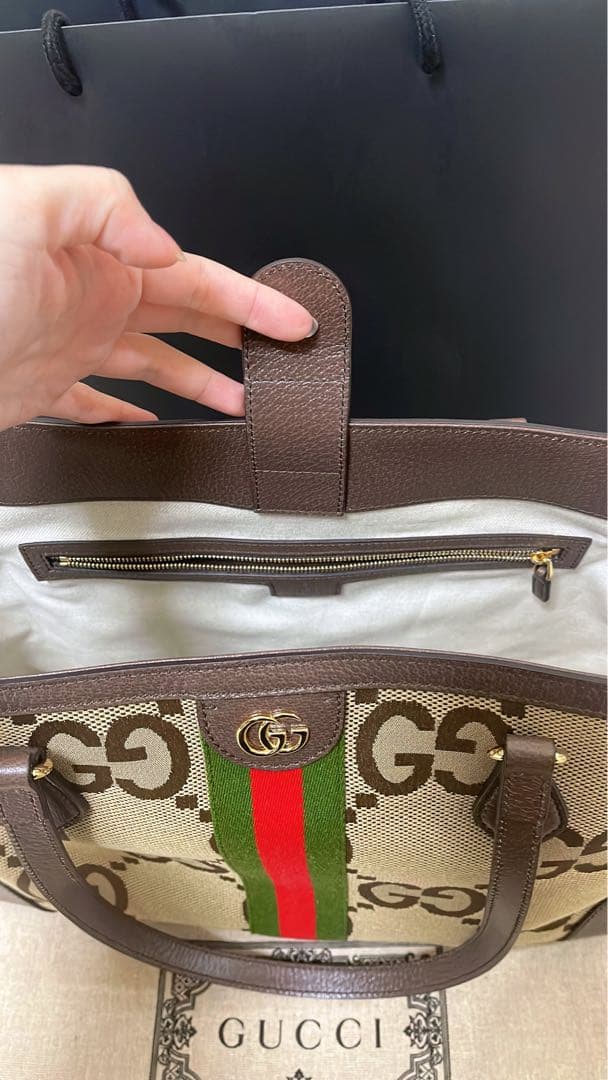 新品未使用 正規品 GUCCI ジャンボGGトートバッグ& OPHIDIA 財布