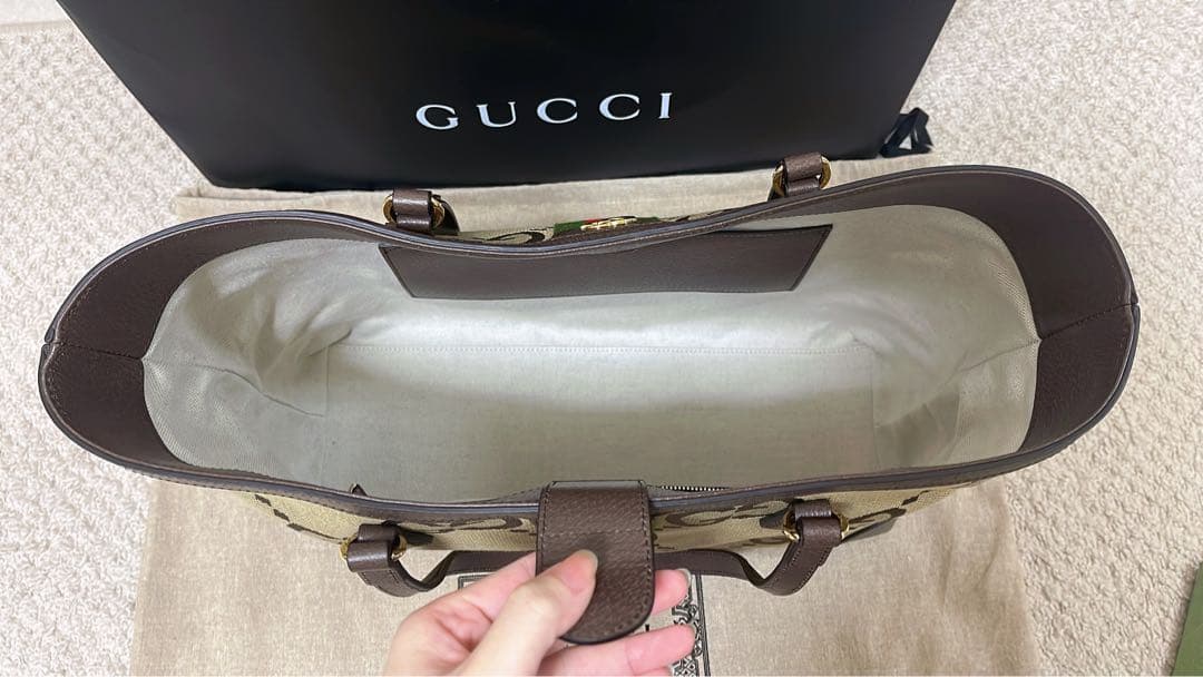 新品未使用 正規品 GUCCI ジャンボGGトートバッグ& OPHIDIA 財布