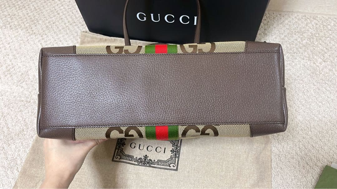 新品未使用 正規品 GUCCI ジャンボGGトートバッグ& OPHIDIA 財布