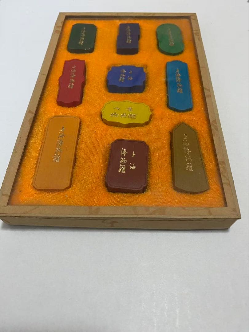 中国美術希少品 彩墨 上海墨記念品 時代品