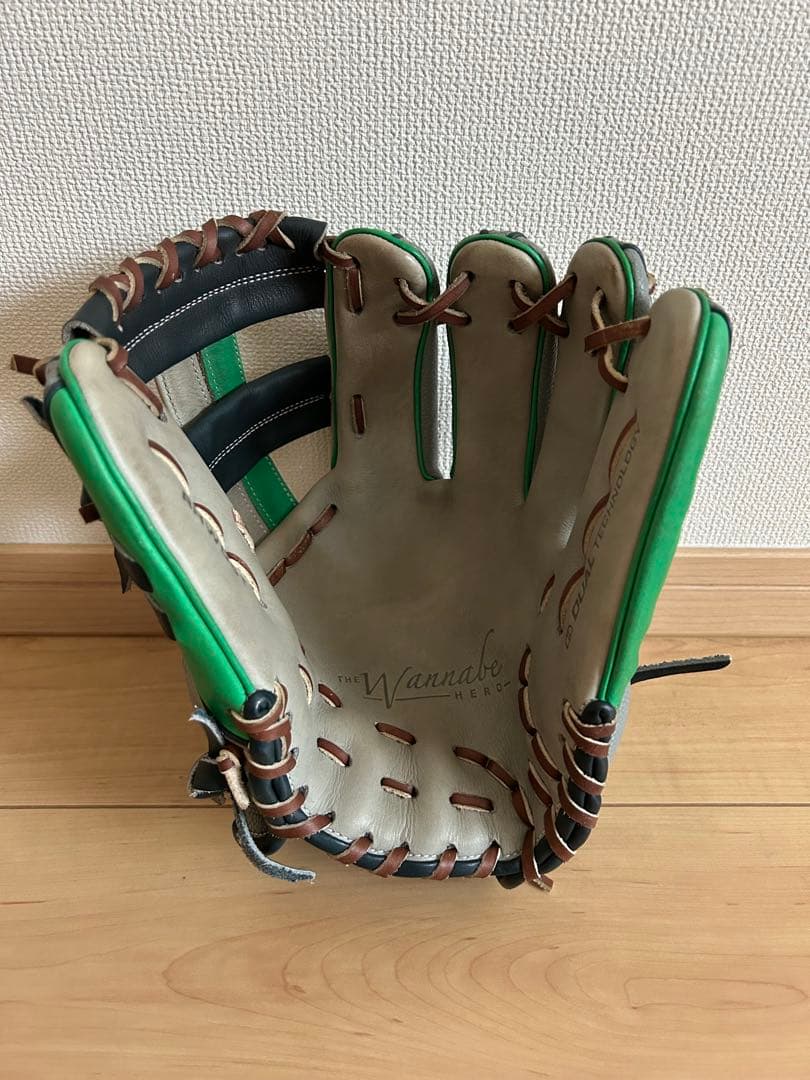 Wilson 軟式グローブ グレー/グリーン