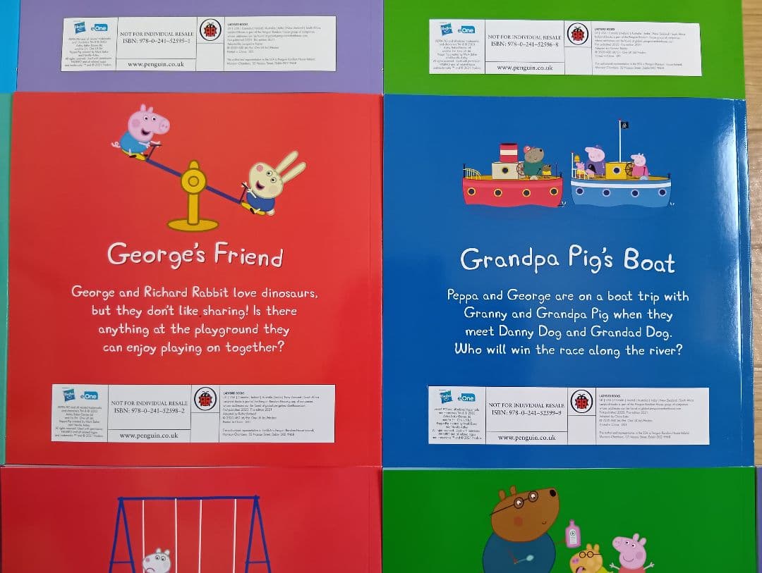 正規品 新品 Peppa Pig 10冊 大きい絵本 CD付 幼児 洋書 英語