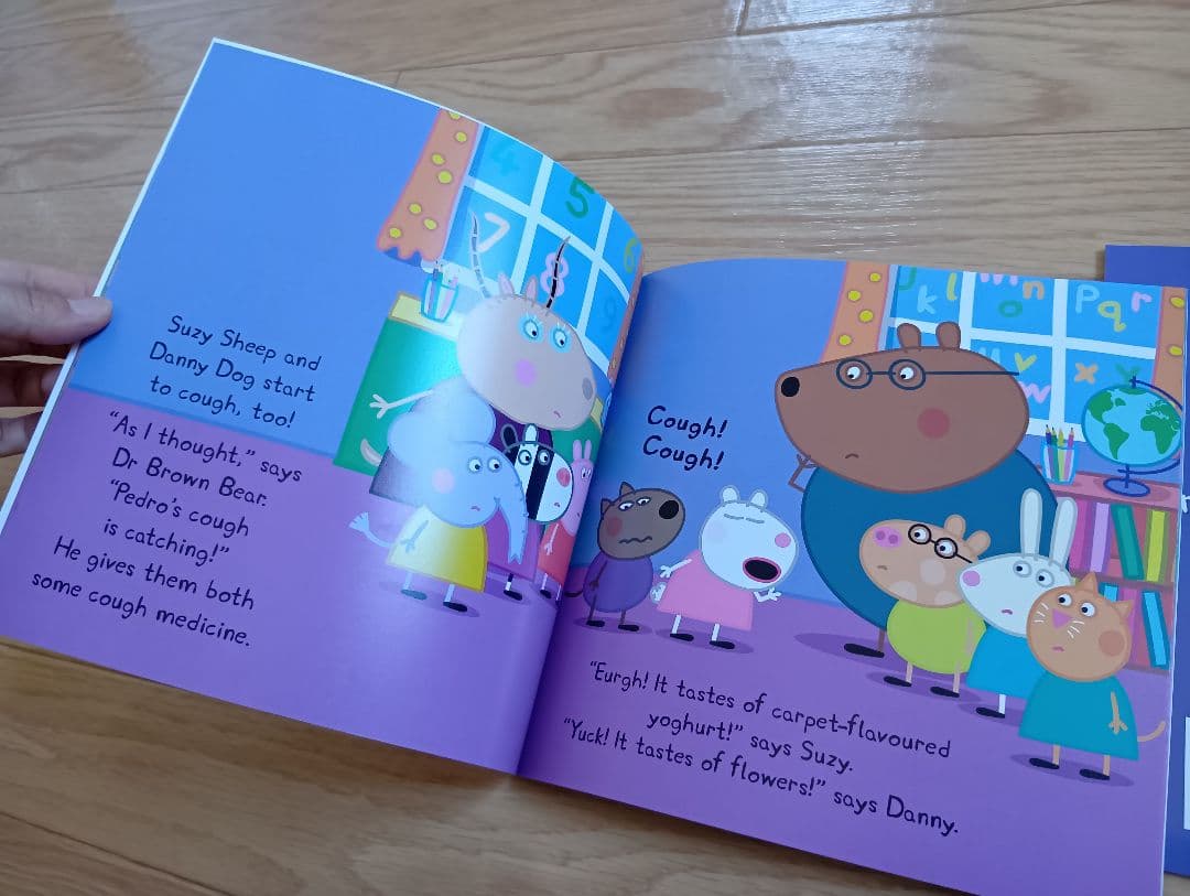 正規品 新品 Peppa Pig 10冊 大きい絵本 CD付 幼児 洋書 英語
