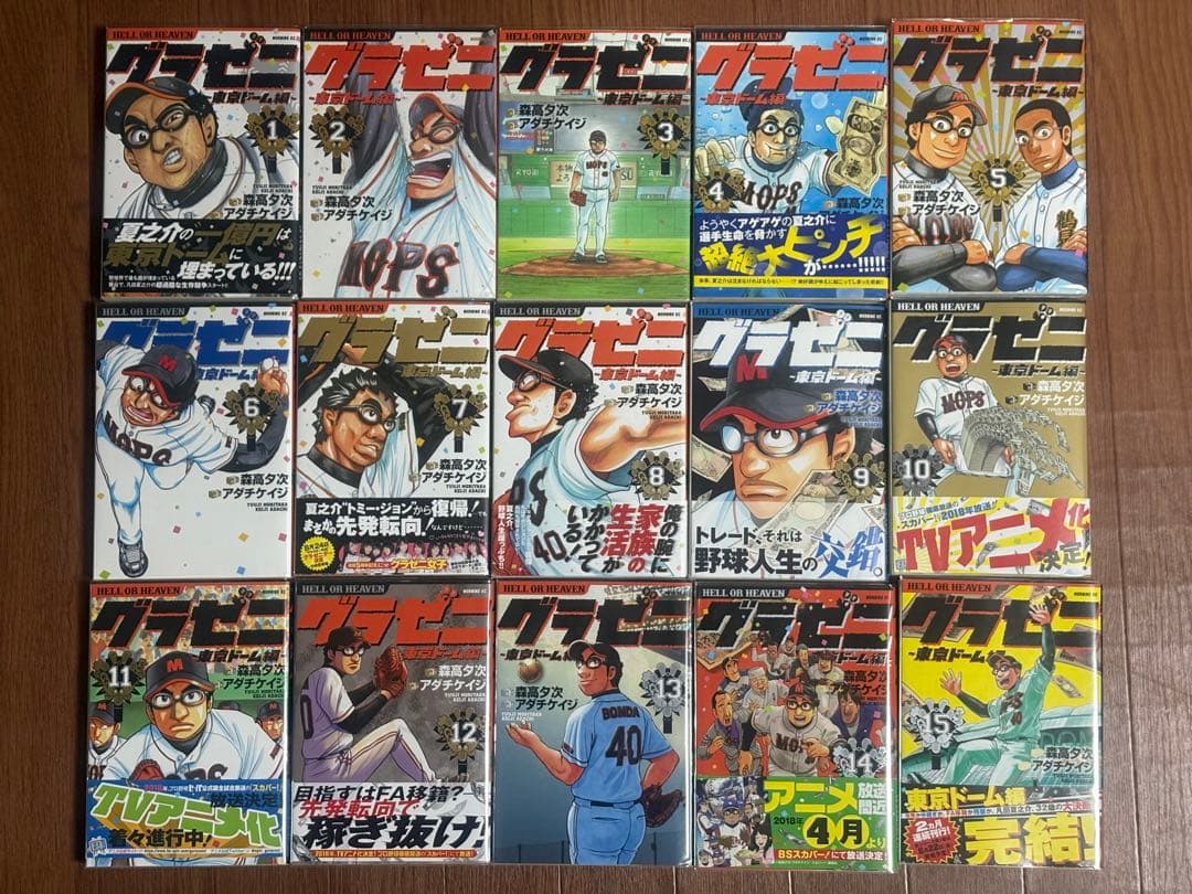 グラゼニ 全巻セット 45冊 透明カバー付 グラゼニ 東京ドーム編 パリーグ編
